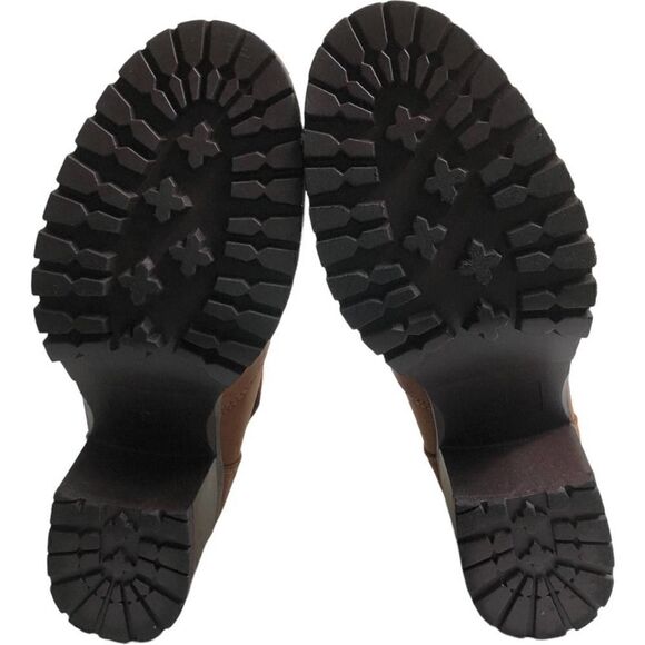 MIA Tallia Brown Faux Fur Ankle Boots - Picture 10 of 11